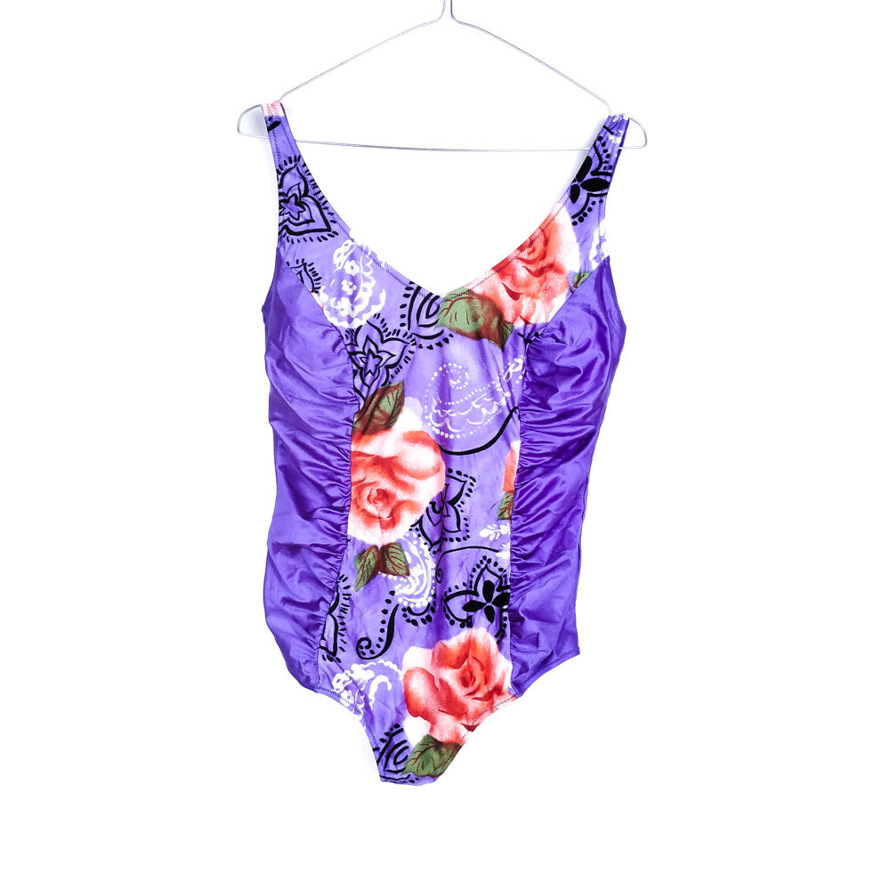 VIN-SWI-31628 Vintage μαγιό ολόσωμο 80's-90's style L