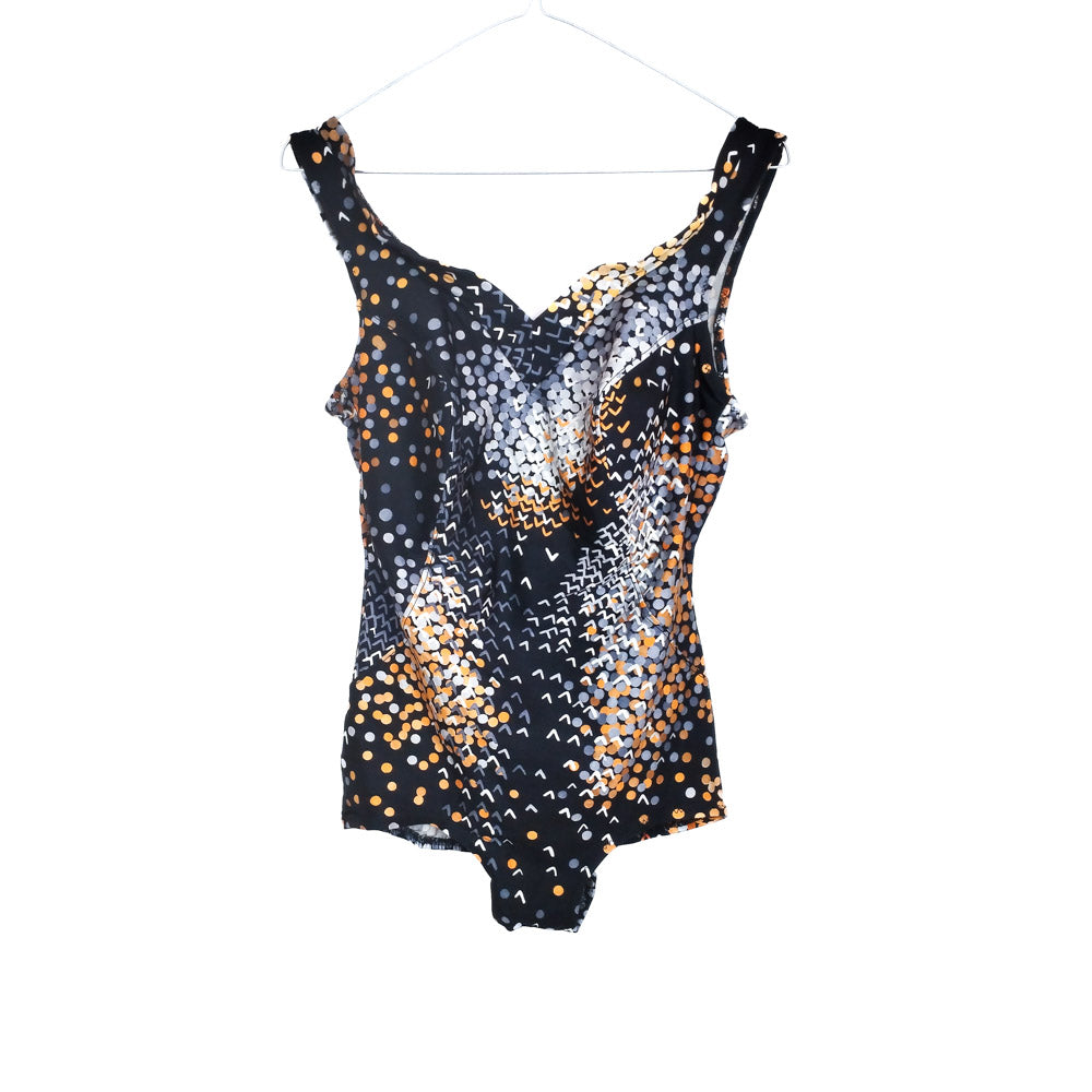 VIN-SWI-31661 Vintage μαγιό ολόσωμο 50's-60's style L