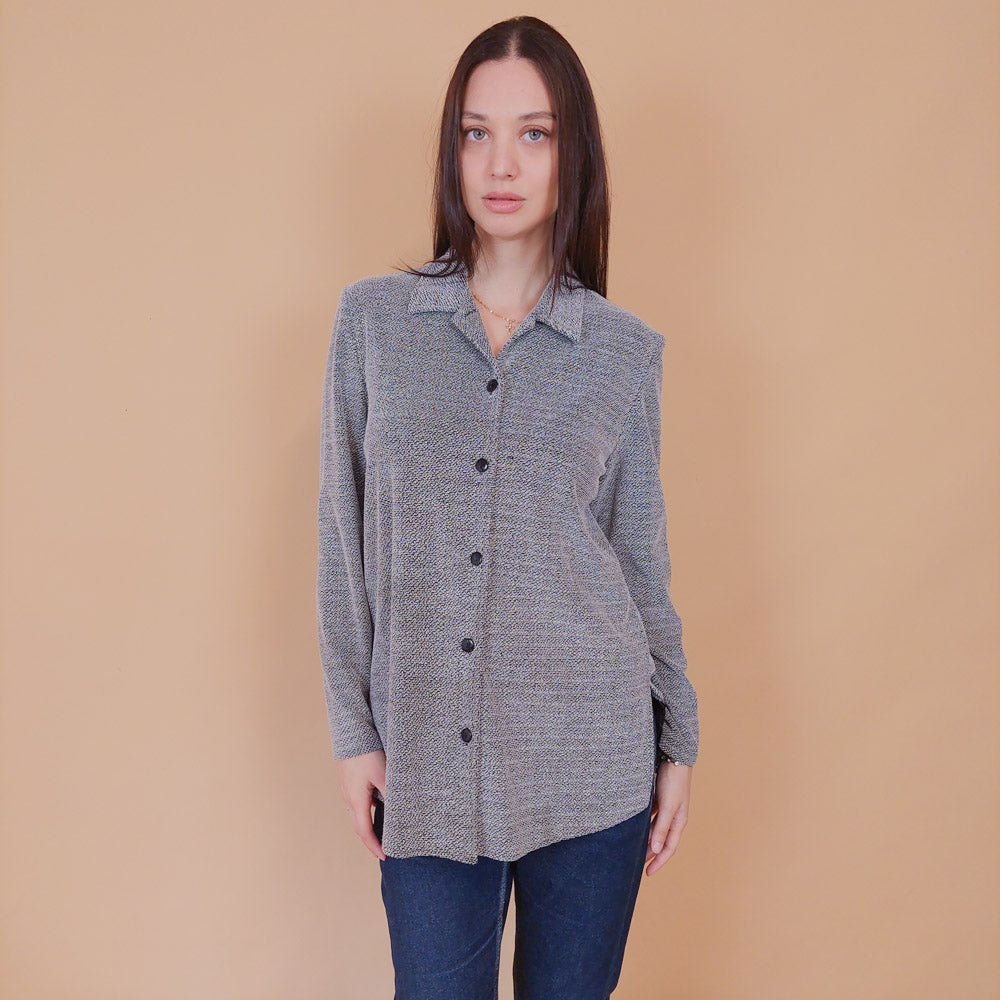 VIN-BLO-32524 Vintage πουκάμισο με ιδιαίτερη υφή M