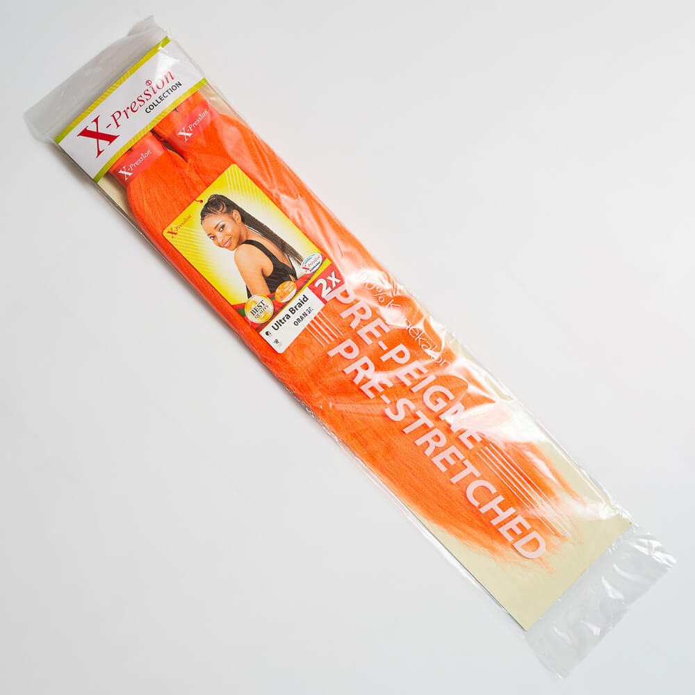 X-Pression Pre Streached – Orange X-Pression Ultra Braid Hair