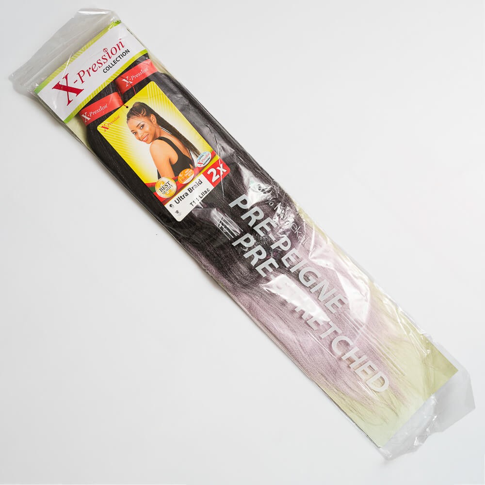 X-Pression Pre Streached – T1B/LILAC X-Pression Ultra Braid Hair