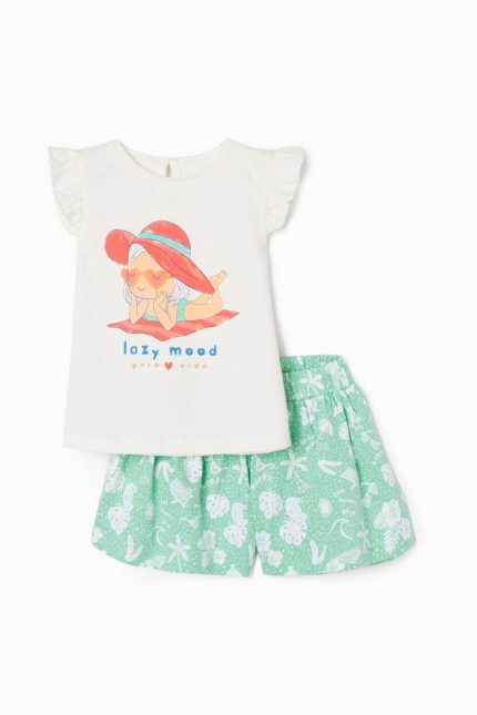 Zippy kids σετ baby λευκό/μέντα