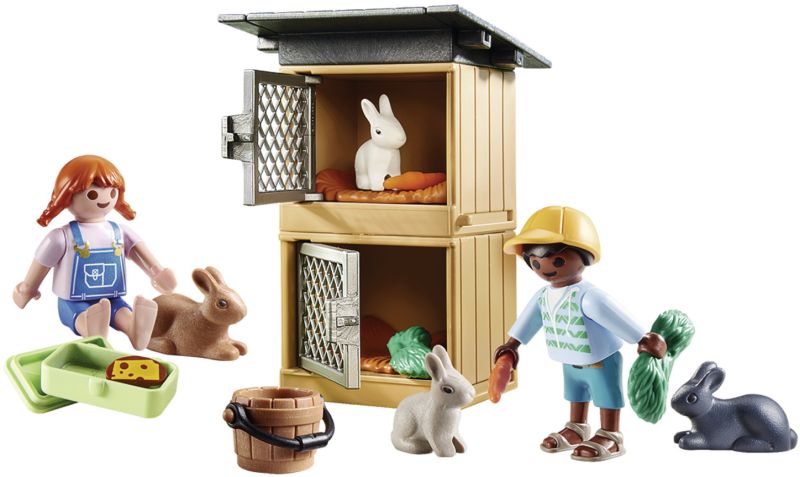 Playmobil Gift Set Ταΐζοντας Τα Κουνελάκια (70675)