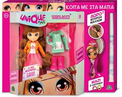 Λαμπάδα Unique Eyes Κούκλα Total Look-3 Σχέδια (MYM01002/01000)
