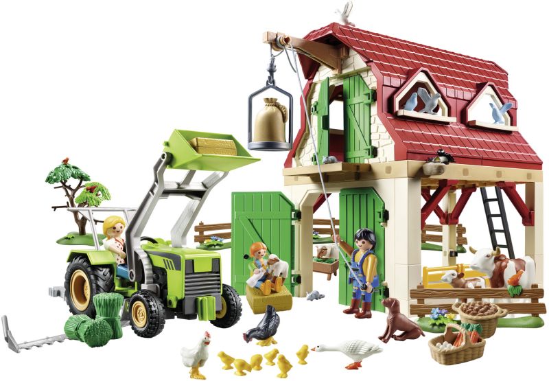 Playmobil Φάρμα Mε Zώα Kαι Tρακτέρ (70887)