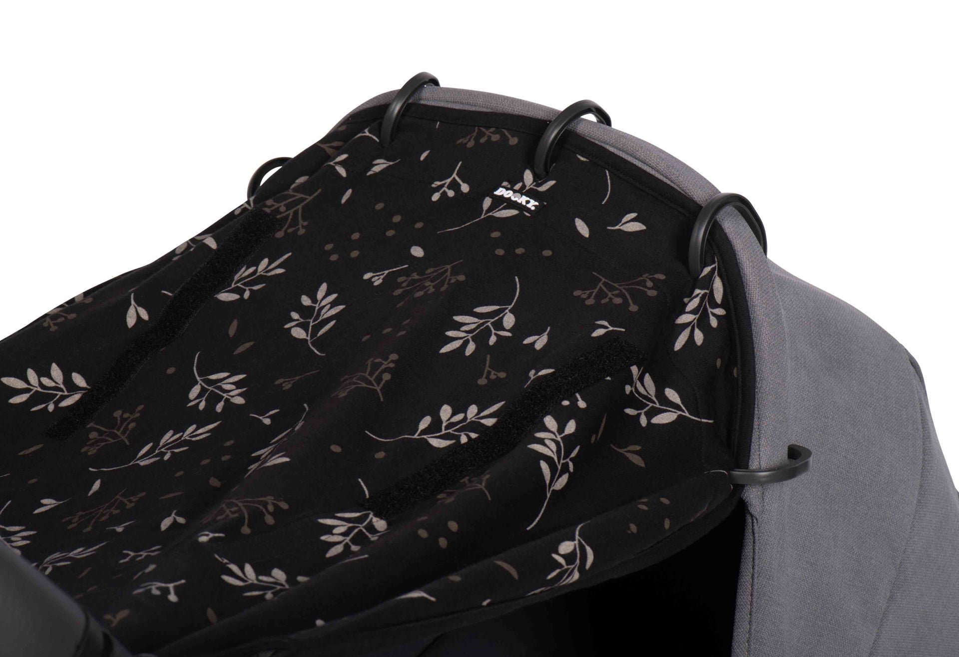 Dooky Ηλιοπροστασία καροτσιού UPF50+ Romantic Leaves Black DK-126711