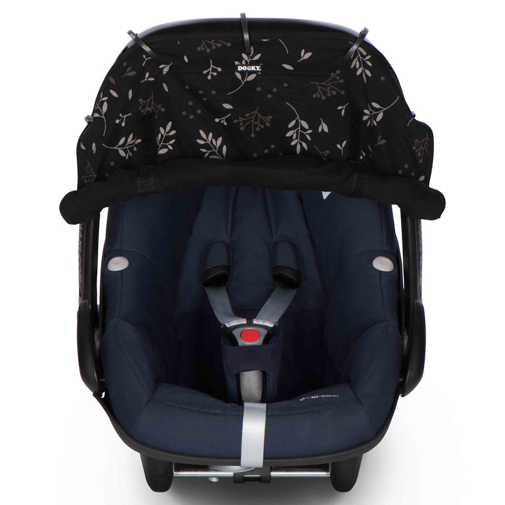 Dooky Ηλιοπροστασία καροτσιού UPF50+ Romantic Leaves Black DK-126711