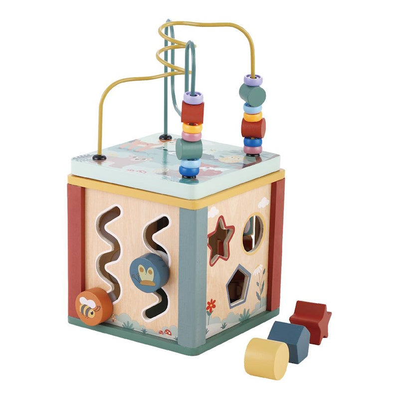 Luna Toys Κύβος Δραστηριοτήτων Ξύλινος