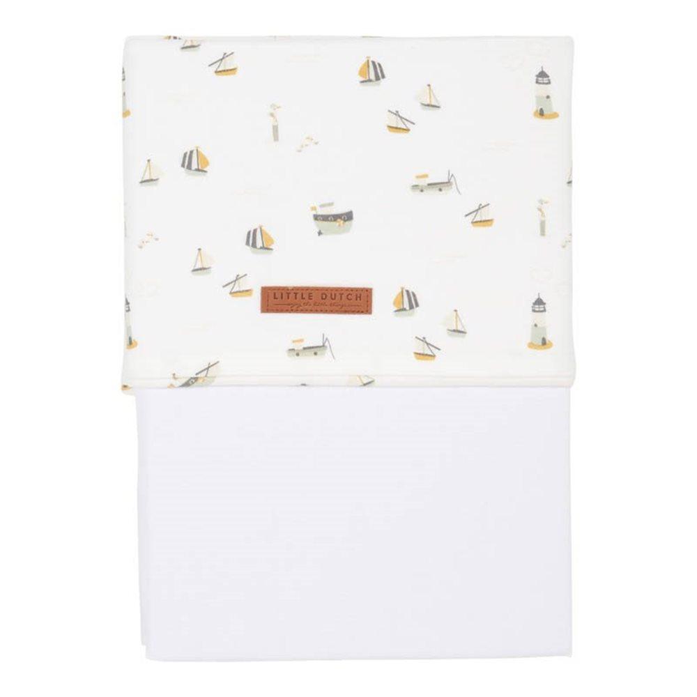 Little Dutch Σεντόνι Sailors Bay White 110 x 140 LD10121690