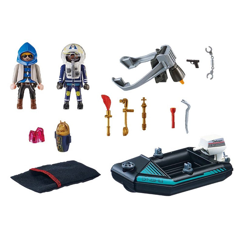 Playmobil City Action – Σύλληψη Ληστή Έργων Τέχνης από Αστυνομικό Jetpack 70782