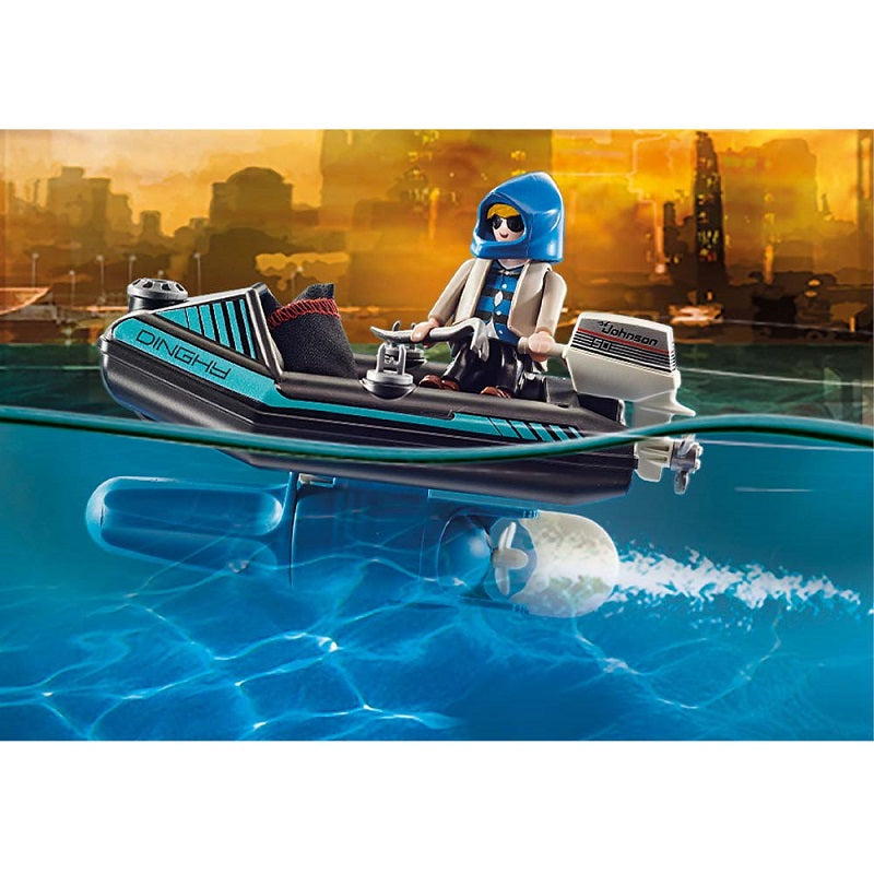 Playmobil City Action – Σύλληψη Ληστή Έργων Τέχνης από Αστυνομικό Jetpack 70782