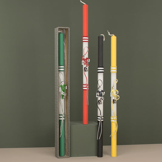 028- λαμπάδα μίνι μπρελόκ ποδόσφαιρο