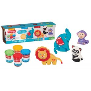 Fisher Price Σετ 4 Μεγάλα Βαζάκια Πλαστελίνη (03237)