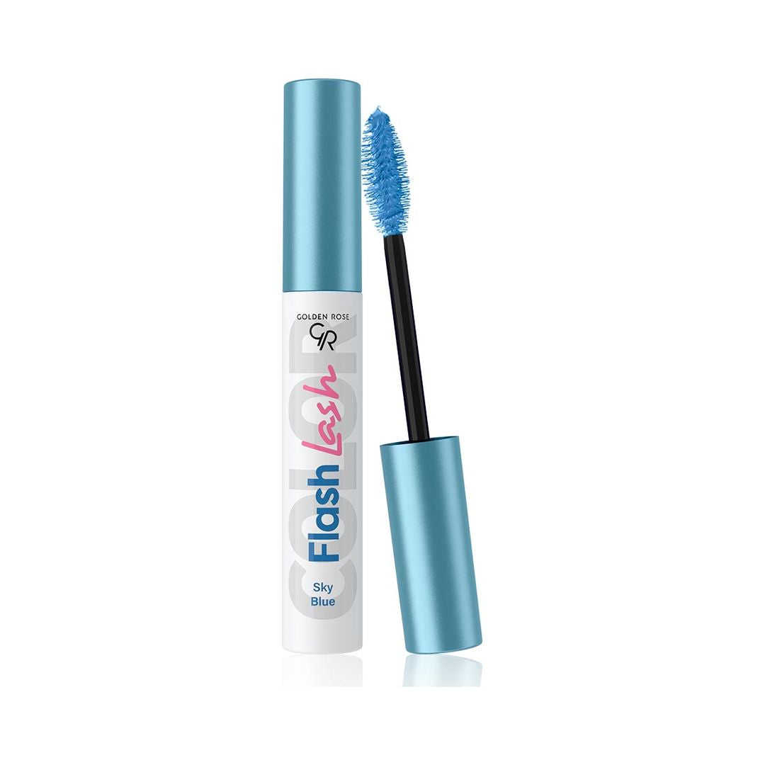Golden Rose | FLASH LASH Colored Mascara No 03 Sky Blue (9ml) | GRFLCM03