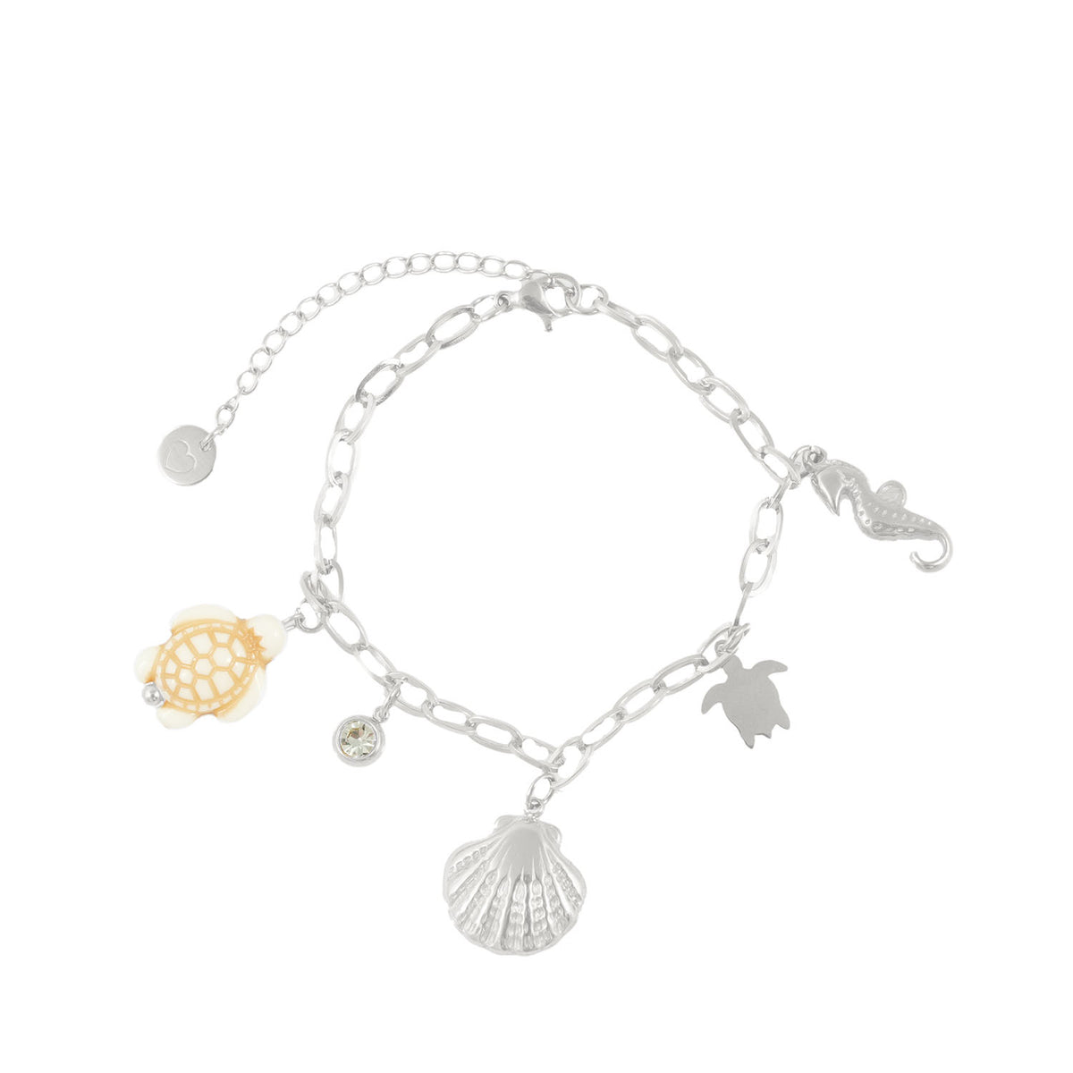Βραχιόλι με summer charms ασημί