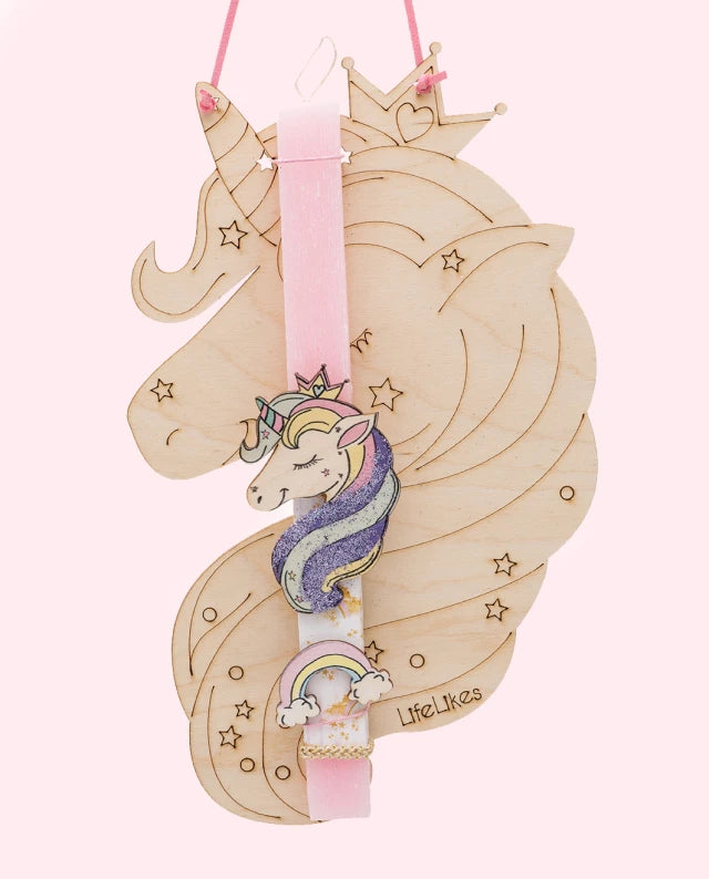 Unicorn σε Ξύλινο Κάδρο