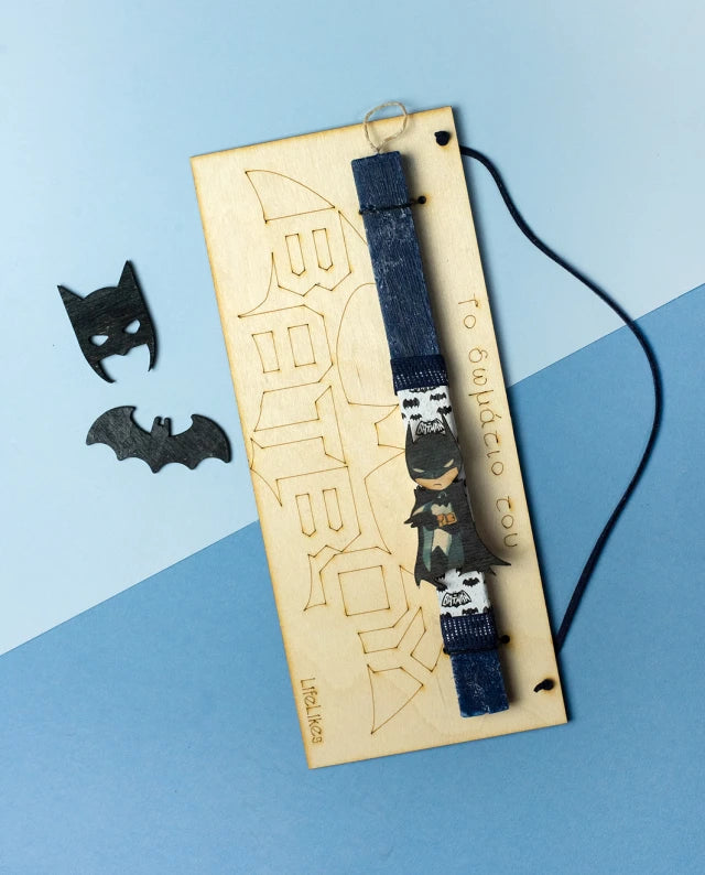 Batboy σε Ξύλινη Πινακίδα