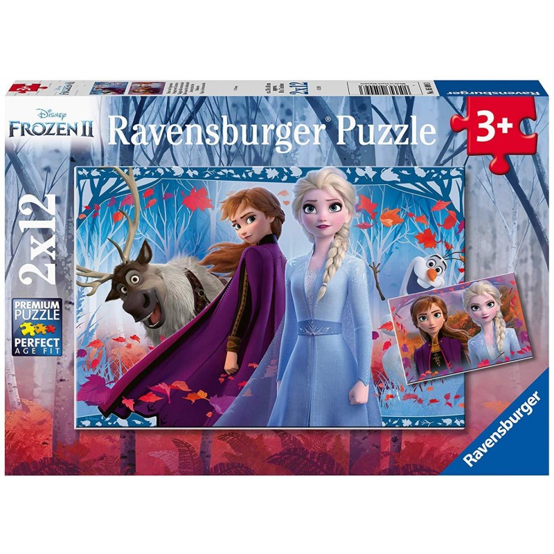 Ravensburger Disney Frozen II Παζλ 2X12 Τεμ. Ψυχρά Και Ανάποδα 2 05009