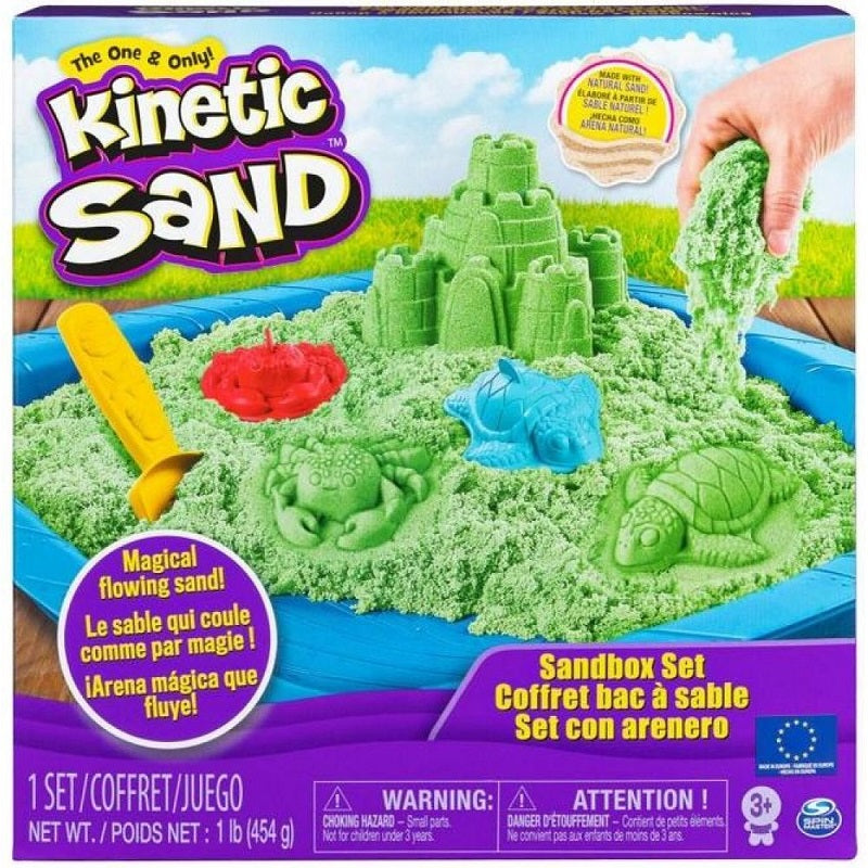 Spin Master Kinetic Sand – Green Sandbox Set (20106637)