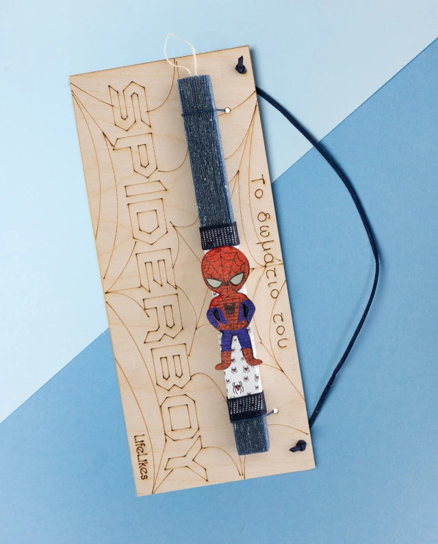 Spiderboy σε Ξύλινη Πινακίδα