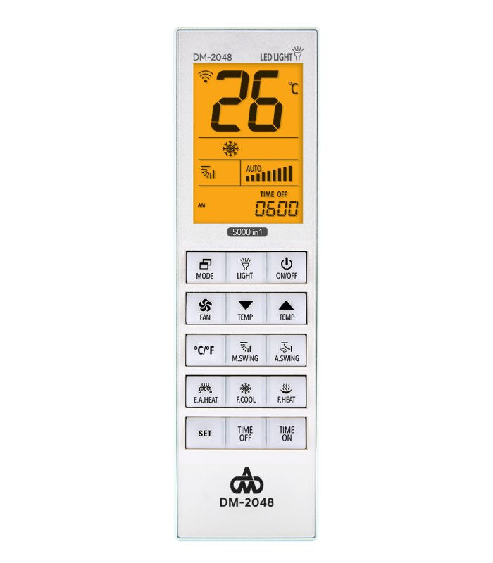 DM 2048L ΤΗΛΕΧΕΙΣΤΗΡΙΟ ΓΙΑ AIR CONDITION ΜΕ ΦΩΤΙΖΟΜΕΝΗ ΟΘΟΝΗ