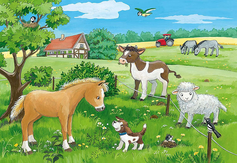 Ravensburger Παζλ 2Χ12 Τεμ. Baby Animals On The Farm 07582