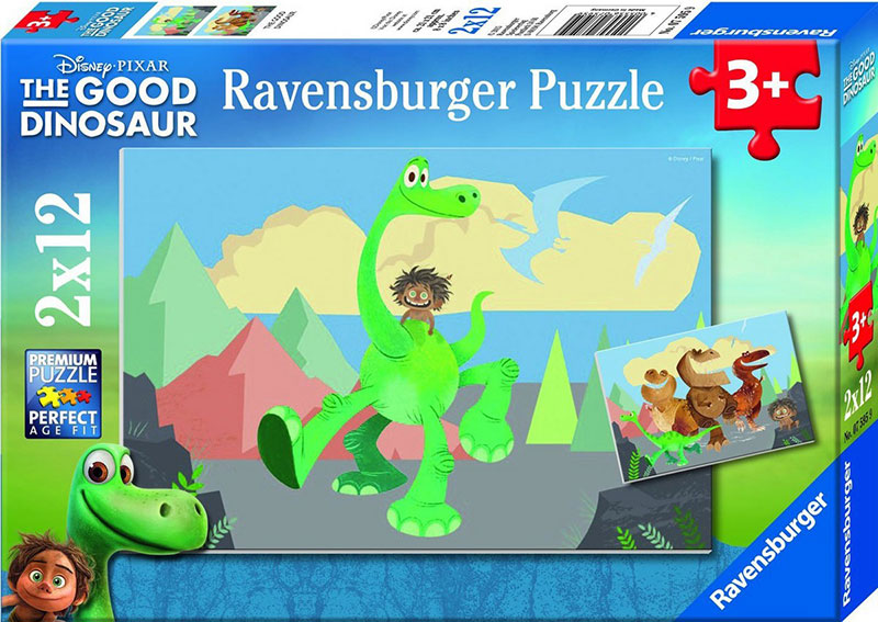 Ravensburger Παζλ 2Χ12τεμ. Disney Ο Καλόσαυρος – Ο Άρλο Και Οι Φίλοι Του 05-07595