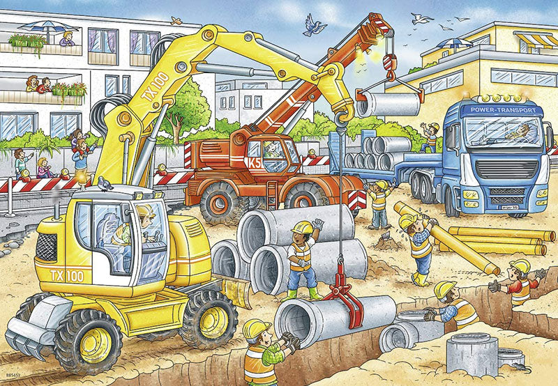 Ravensburger Παζλ 2Χ12 Τεμ. Careful, Construction Site 07630