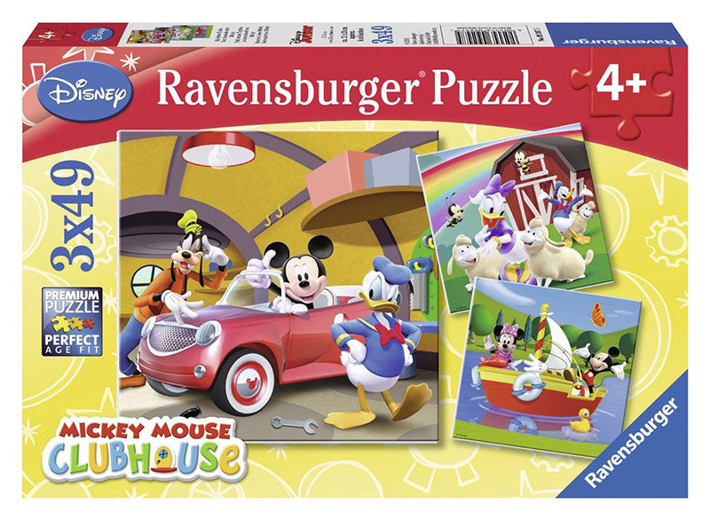 Ravensburger Παζλ 3Χ49 Mickey Mouse 09247
