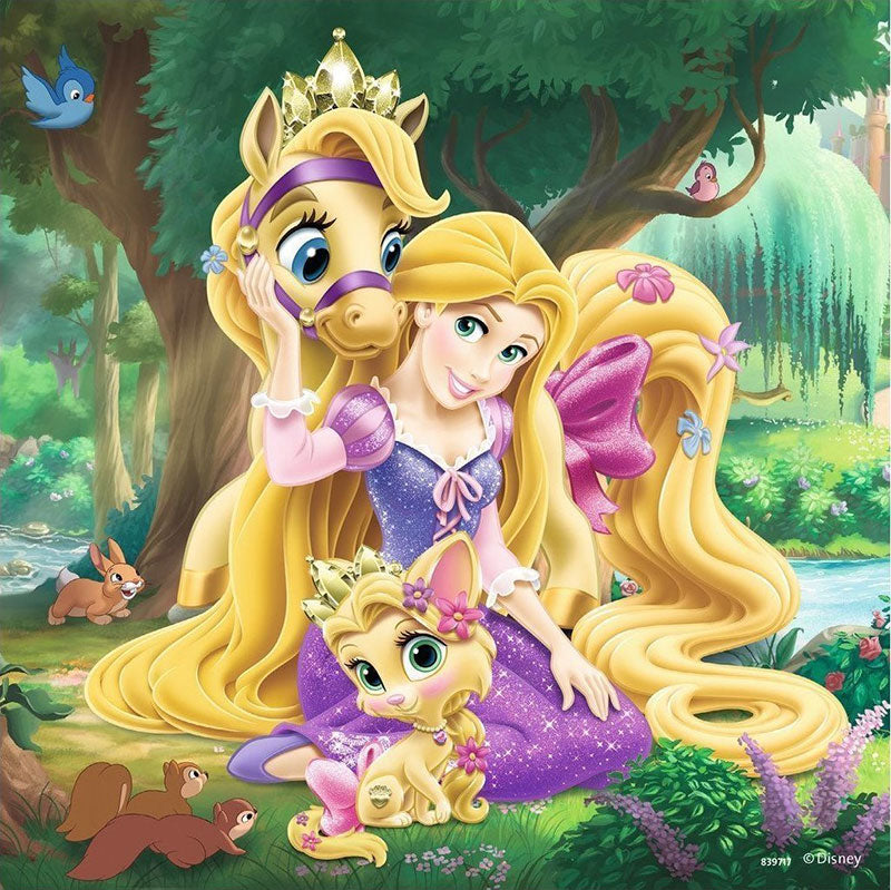 Ravensburger Παζλ 3Χ49τεμ Disney Princess: Βασιλικά Ζωάκια 09346