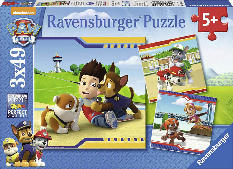 Ravenburger Παζλ 3Χ49τεμ Paw Patrol: Ήρωες με γούνα 09369