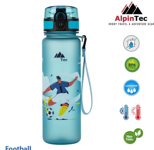 AlpinTec Kids Παγούρι 500Ml Football Glow Blue C-500GB-FT