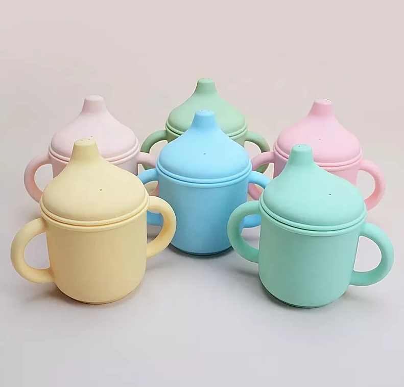 Baby Donkey Παιδικό Ποτήρι με στόμιο (150ml) γαλάζιο 6+ μηνών SICULID01
