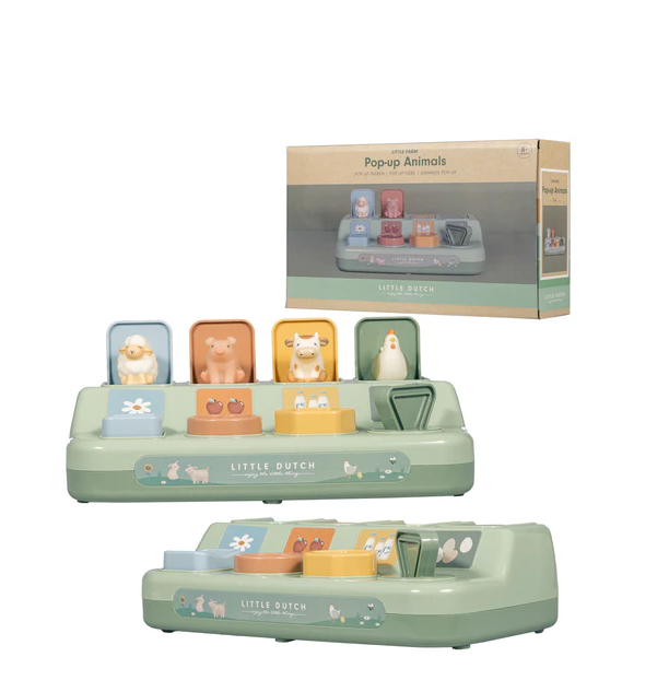 Little Dutch Εκπαιδευτικό παιχνίδι pop-up Ζωάκια LD2012515