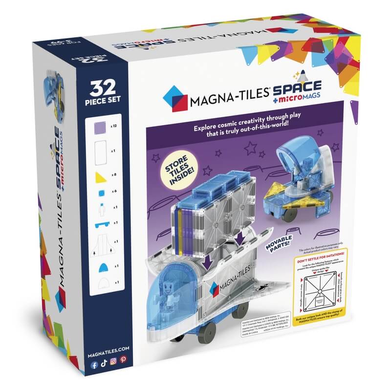 Magna-Tiles Μαγνητικό Παιχνίδι 32 τμχ "Space" 242032