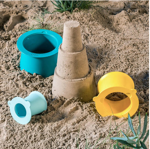 Quut Κουβαδάκια για πύργους στην άμμο Lagoon/ Banana blue QU172833