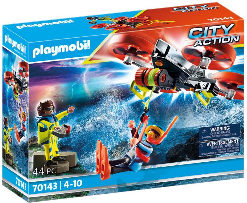 Playmobil City Action Επιχείρηση Διάσωσης Δύτη Με Drone (70143)
