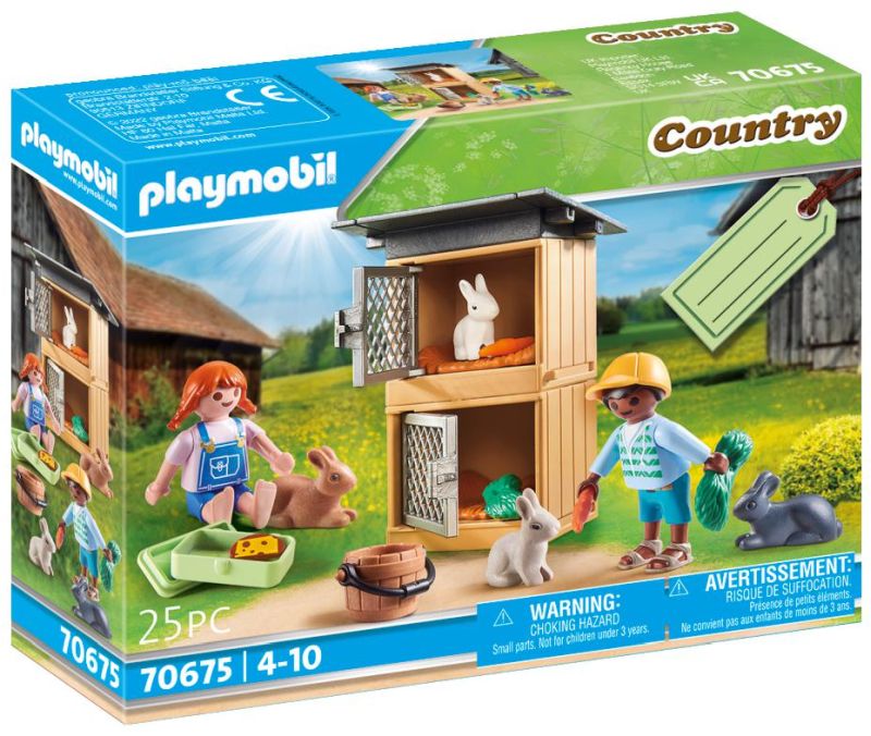 Playmobil Gift Set Ταΐζοντας Τα Κουνελάκια (70675)