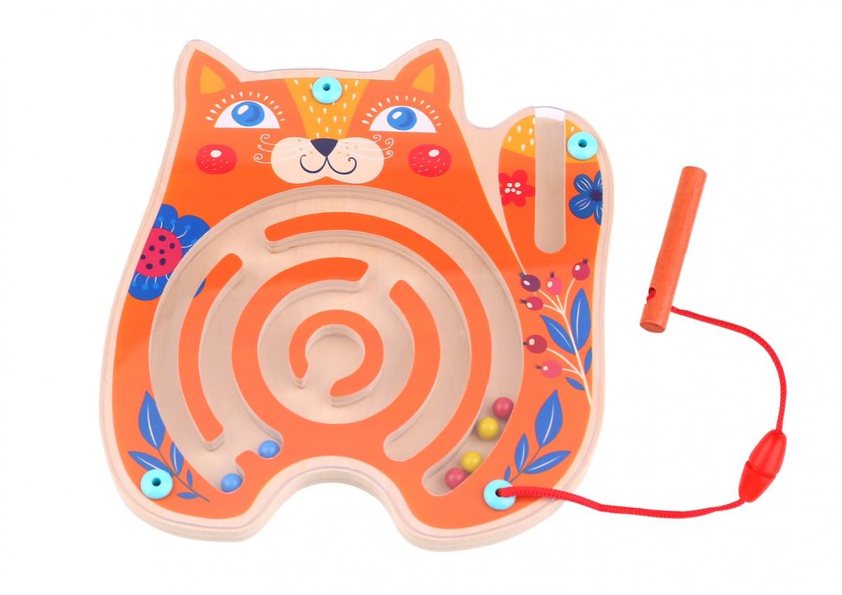 Tooky Toy Ξύλινος Λαβύρινθος Γάτα (TL072)