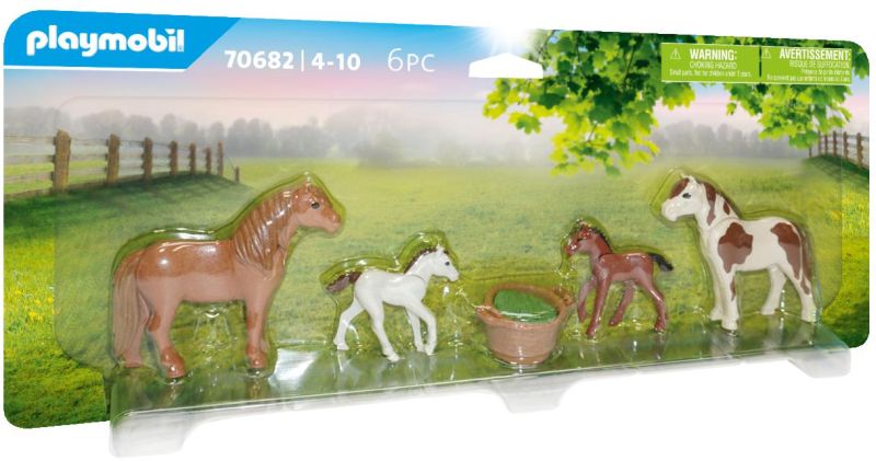 Playmobil Πόνυ Με Τα Μικρά Τους (70682)