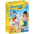 Playmobil 1.2.3 Αναβάτρια Με Άλογο 70404