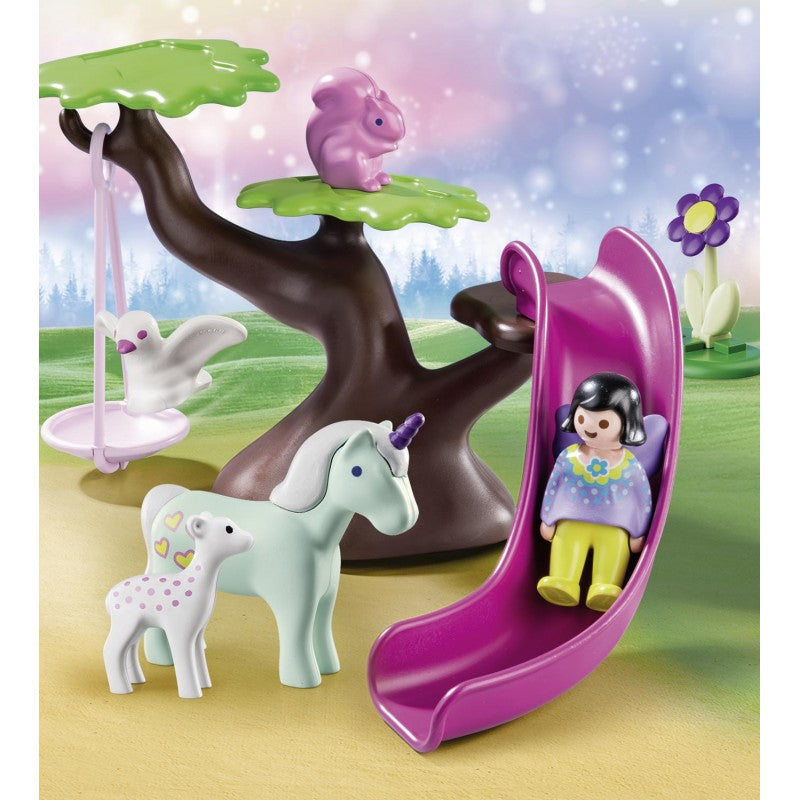 Playmobil 1.2.3 Νεραϊδούλα Και Ζωάκια Στην Παιδική Χαρά 70400