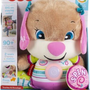 Fisher Price Laugh & Learn Μεγάλο Εκπαιδευτικό Σκυλάκι Smart Stages-Ροζ (HCJ38)