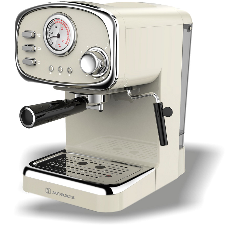 ΜΗΧΑΝΗ ESPRESSO MORRIS R20806EMC RETRO SERIES CREAM