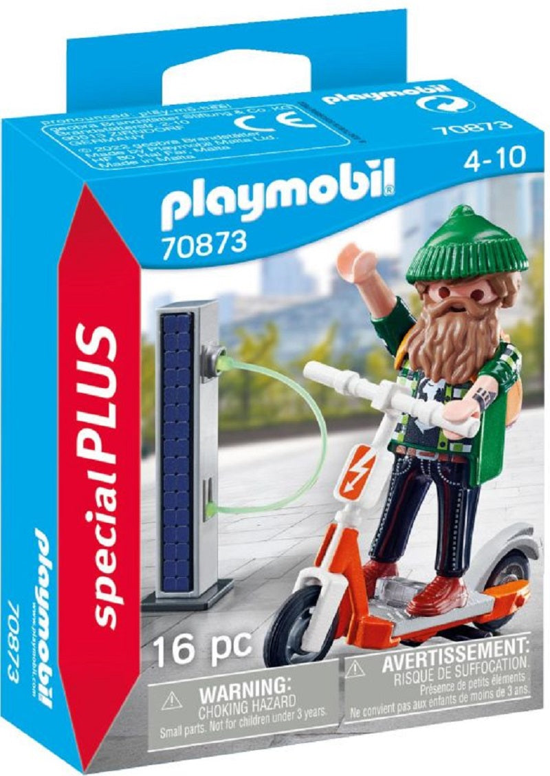 Playmobil Special Plus Χίπστερ Με Ηλεκτρικό Σκούτερ (70873)