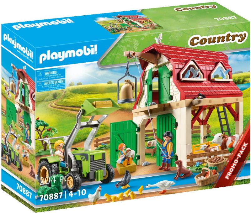 Playmobil Φάρμα Mε Zώα Kαι Tρακτέρ (70887)