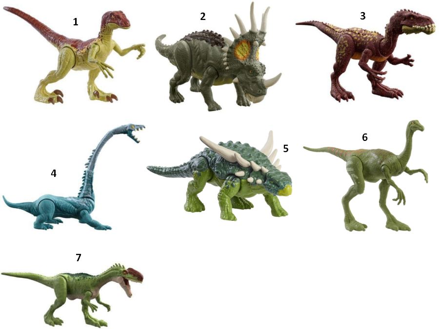 Jurassic World Βασικές Φιγούρες Δεινοσαύρων Με Σπαστά Μέλη