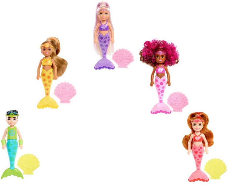 Barbie Chelsea Color Reveal Γοργόνες-1 Τμχ (HCC75)