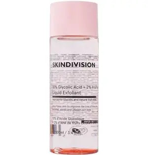 10% Glycolic Acid + 2% Fruit AHAs Liquid Exfoliant 100ml | Skin Division