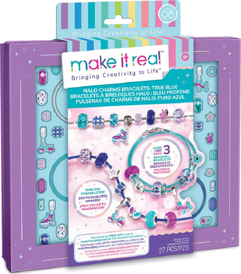 Make it Real: Halo Charms Bracelets True Blue [1721]